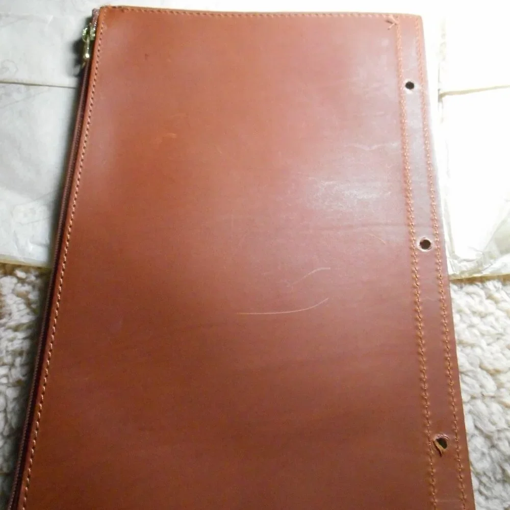 Vintage Coach Leather Organizer Zip NWOB, 1309 in British Tan